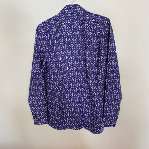 Tommy Hilfiger Floral Dress Shirt Long Sleeve Button Down Slim Fit Stretch M 16 - Picture 7 of 7